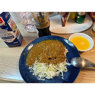 投稿いただいたカレーの盛り付け写真