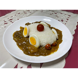 投稿いただいたカレーの盛り付け写真