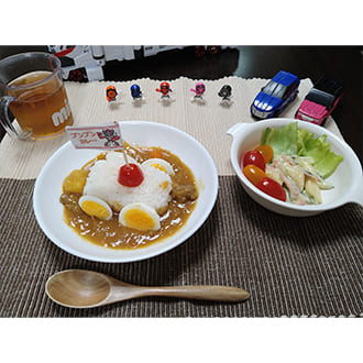 投稿いただいたカレーの盛り付け写真