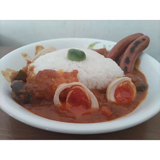 投稿いただいたカレーの盛り付け写真