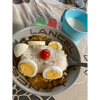 投稿いただいたカレーの盛り付け写真