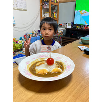 投稿いただいたカレーの盛り付け写真