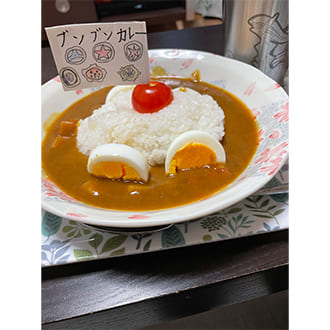 投稿いただいたカレーの盛り付け写真