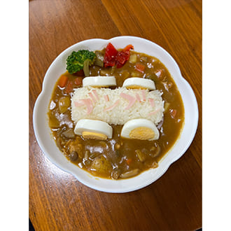 投稿いただいたカレーの盛り付け写真