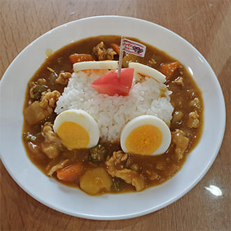 投稿いただいたカレーの盛り付け写真