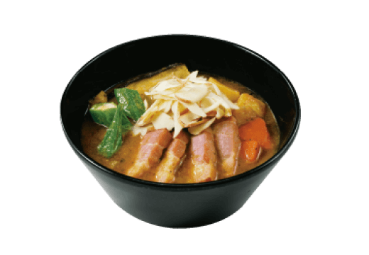 厚切りベーコンとスモークチーズのスープカレー
