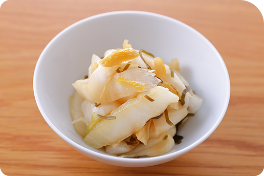 白菜の柚子漬