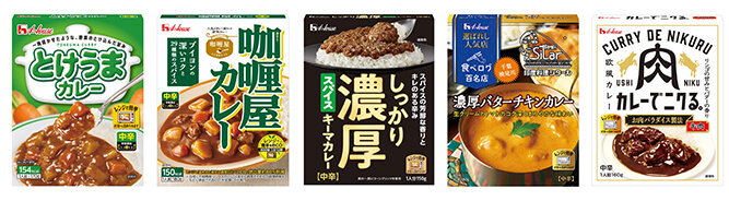 レトルトカレー詰め合わせ(各1個)：170g　とけうまカレー　中辛　180g　咖喱屋カレー　中辛　150g　しっかり濃厚スパイスキーマカレー　180g　選ばれし人気店　濃厚バターチキンカレー　160g　カレーでニクる。　牛肉